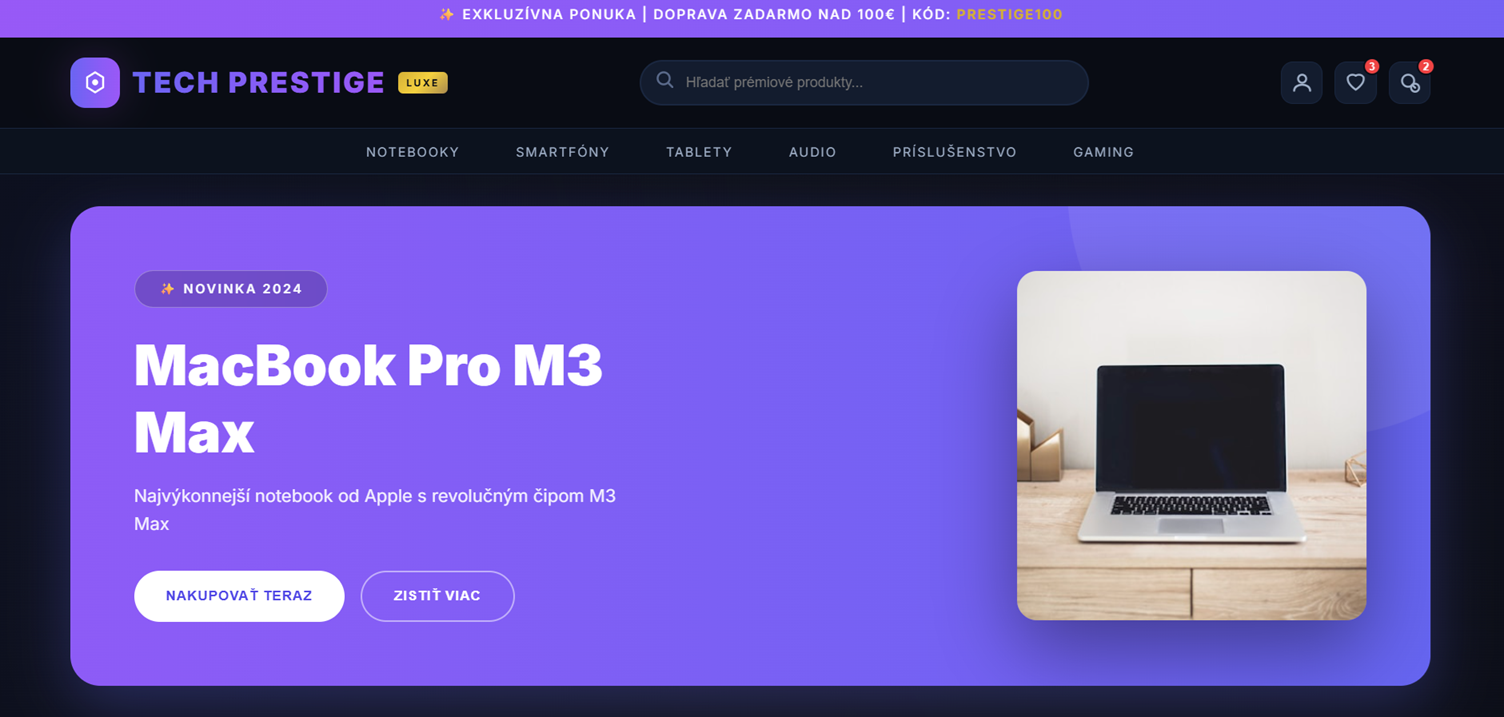 Tech Prestige - E-shop s elektronikou